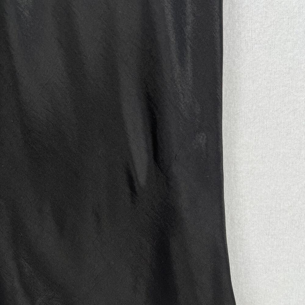 ENZA COSTA Satin Bias Cut Skirt Womens Small 1 Black Midi Pull on Slip Maxi NWOT - Picture 14 of 16